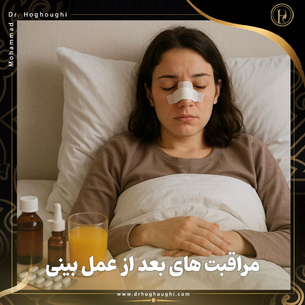 مراقبت های بعد از عمل بینی + دکتر محمد حقوقی